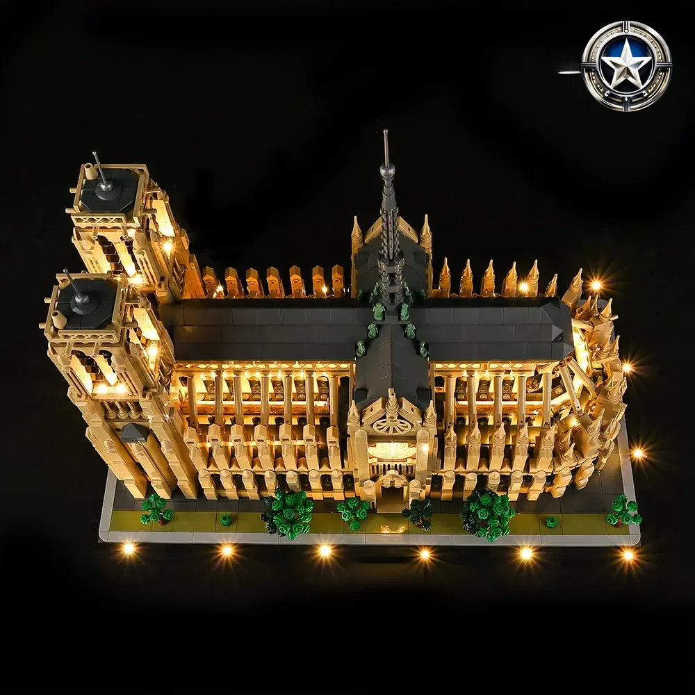 Light Kit for Notre Dame de Paris Building Model Set 21061 Edition Light Kit for Notre Dame de Paris Building Model Set 21061 Edition