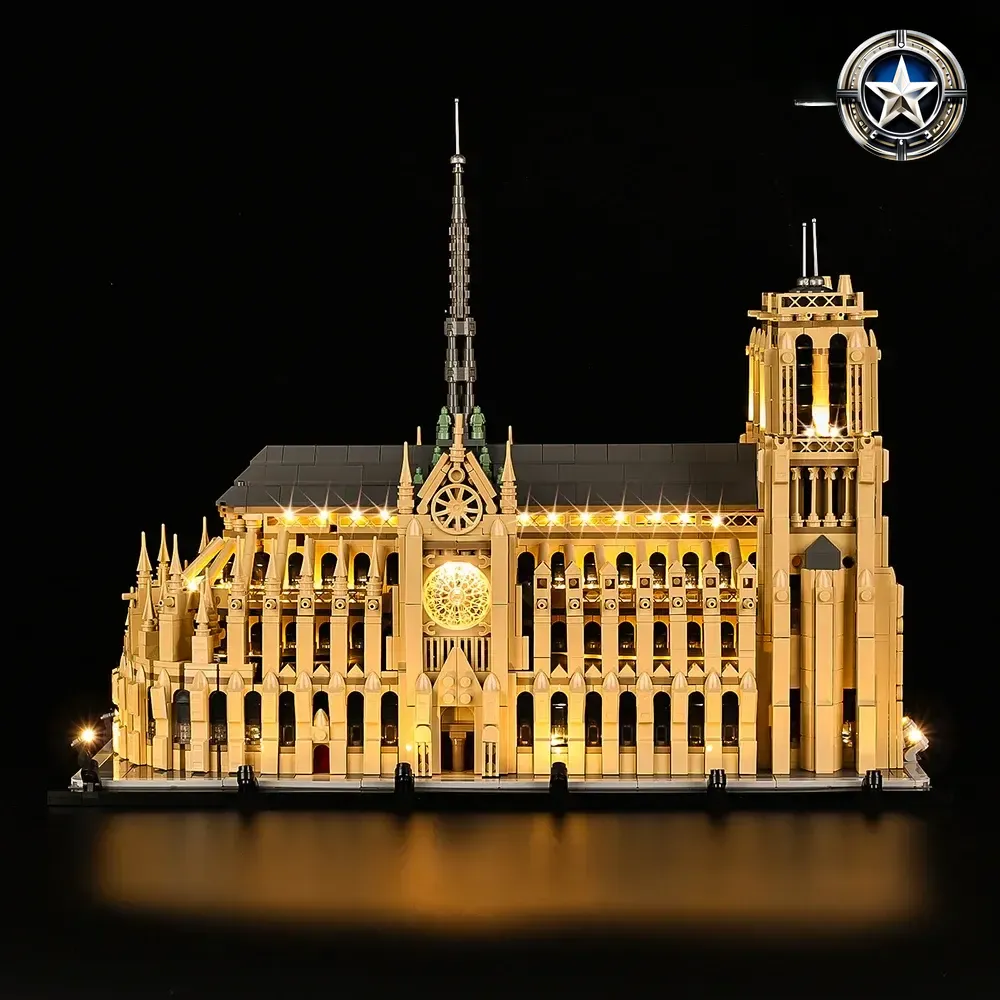 Light Kit for Notre Dame de Paris Building Model Set 21061 Edition Light Kit for Notre Dame de Paris Building Model Set 21061 Edition