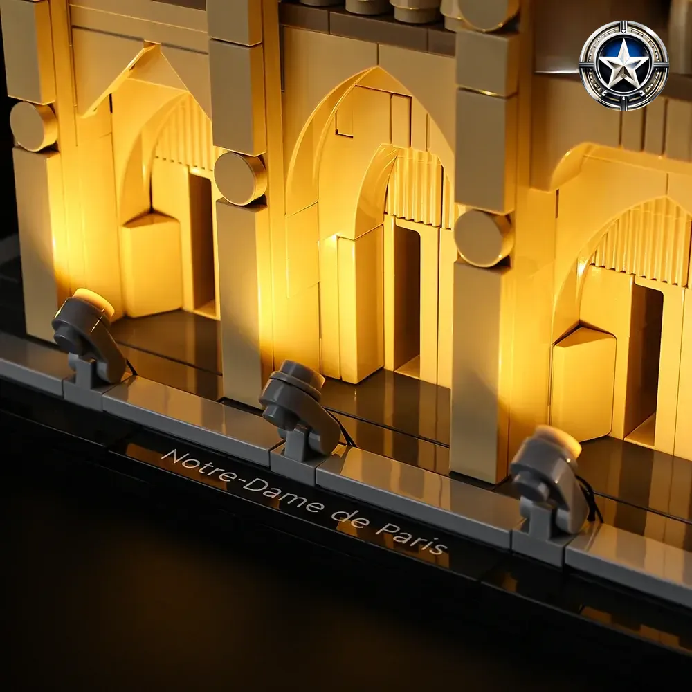Light Kit for Notre Dame de Paris Building Model Set 21061 Edition Light Kit for Notre Dame de Paris Building Model Set 21061 Edition