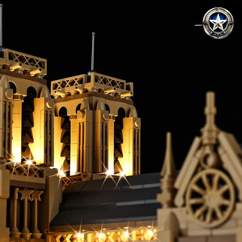 Light Kit for Notre Dame de Paris Building Model Set 21061 Edition Light Kit for Notre Dame de Paris Building Model Set 21061 Edition