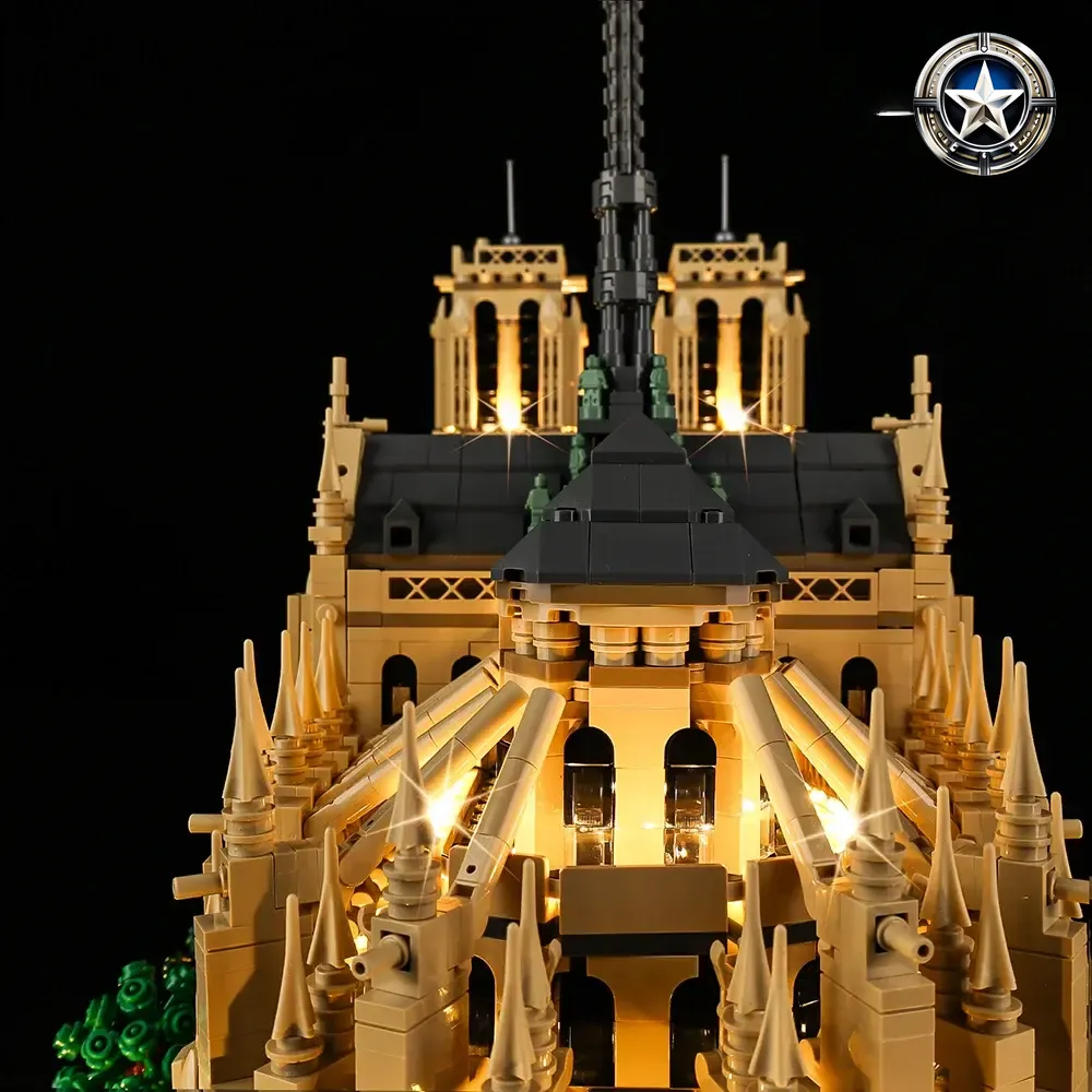 Light Kit for Notre Dame de Paris Building Model Set 21061 Edition Light Kit for Notre Dame de Paris Building Model Set 21061 Edition