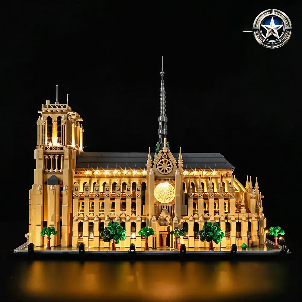 Light Kit for Notre Dame de Paris Building Model Set 21061 Edition Light Kit for Notre Dame de Paris Building Model Set 21061 Edition