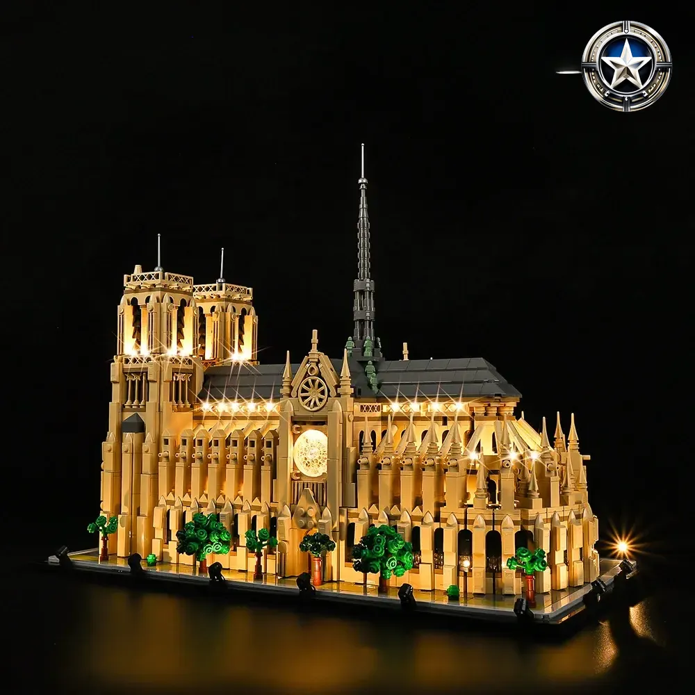 Light Kit for Notre Dame de Paris Building Model Set 21061 Edition Light Kit for Notre Dame de Paris Building Model Set 21061 Edition