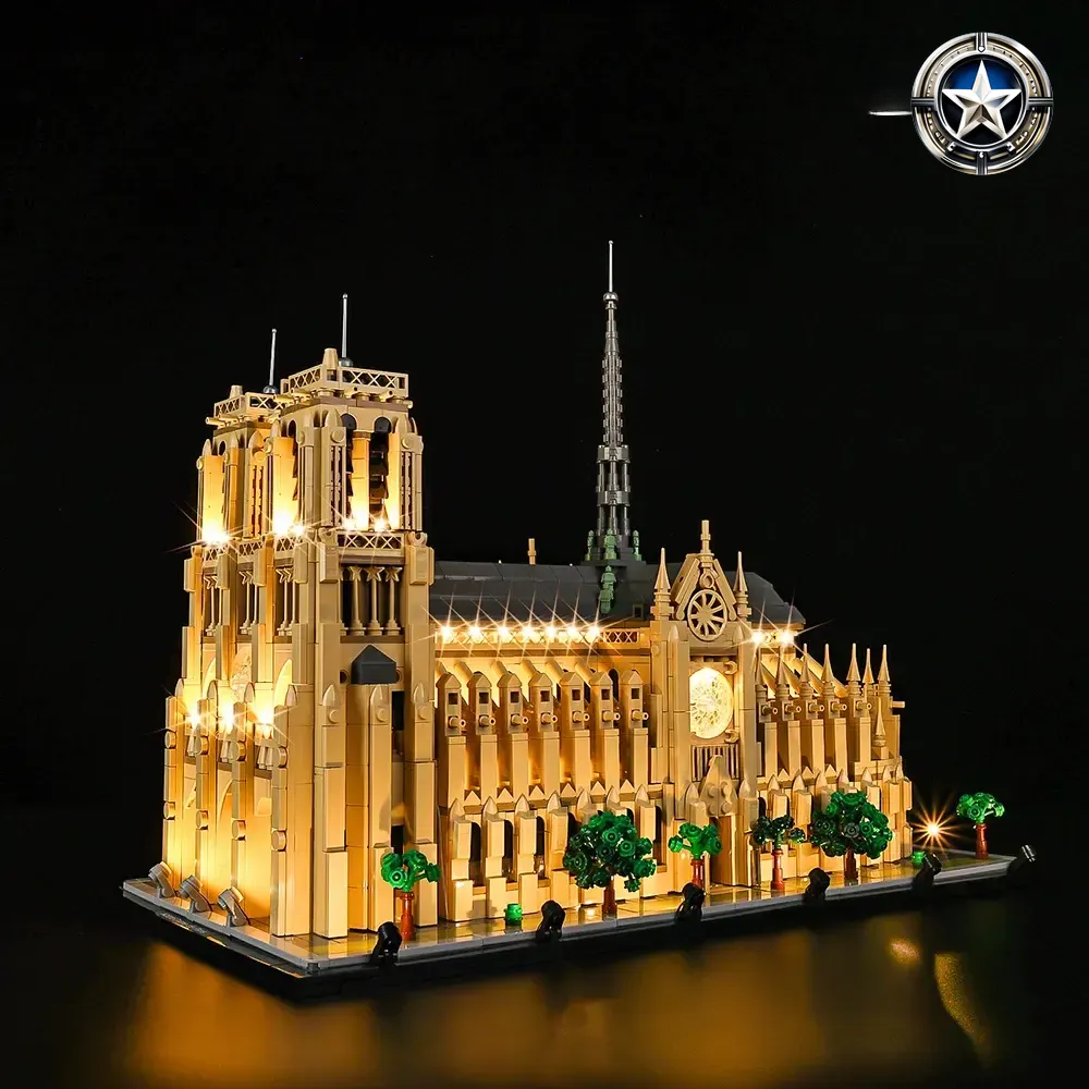 Light Kit for Notre Dame de Paris Building Model Set 21061 Edition Light Kit for Notre Dame de Paris Building Model Set 21061 Edition
