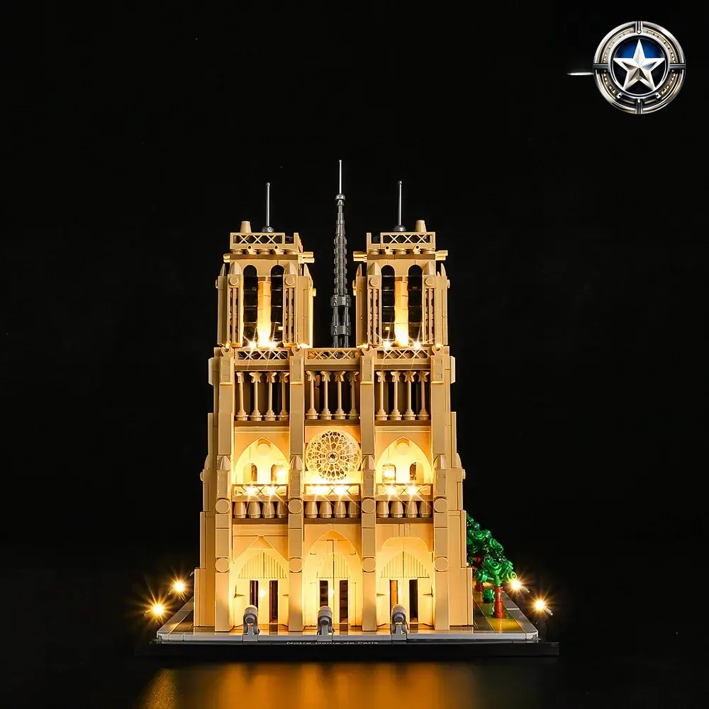Light Kit for Notre Dame de Paris Building Model Set 21061 Edition Light Kit for Notre Dame de Paris Building Model Set 21061 Edition