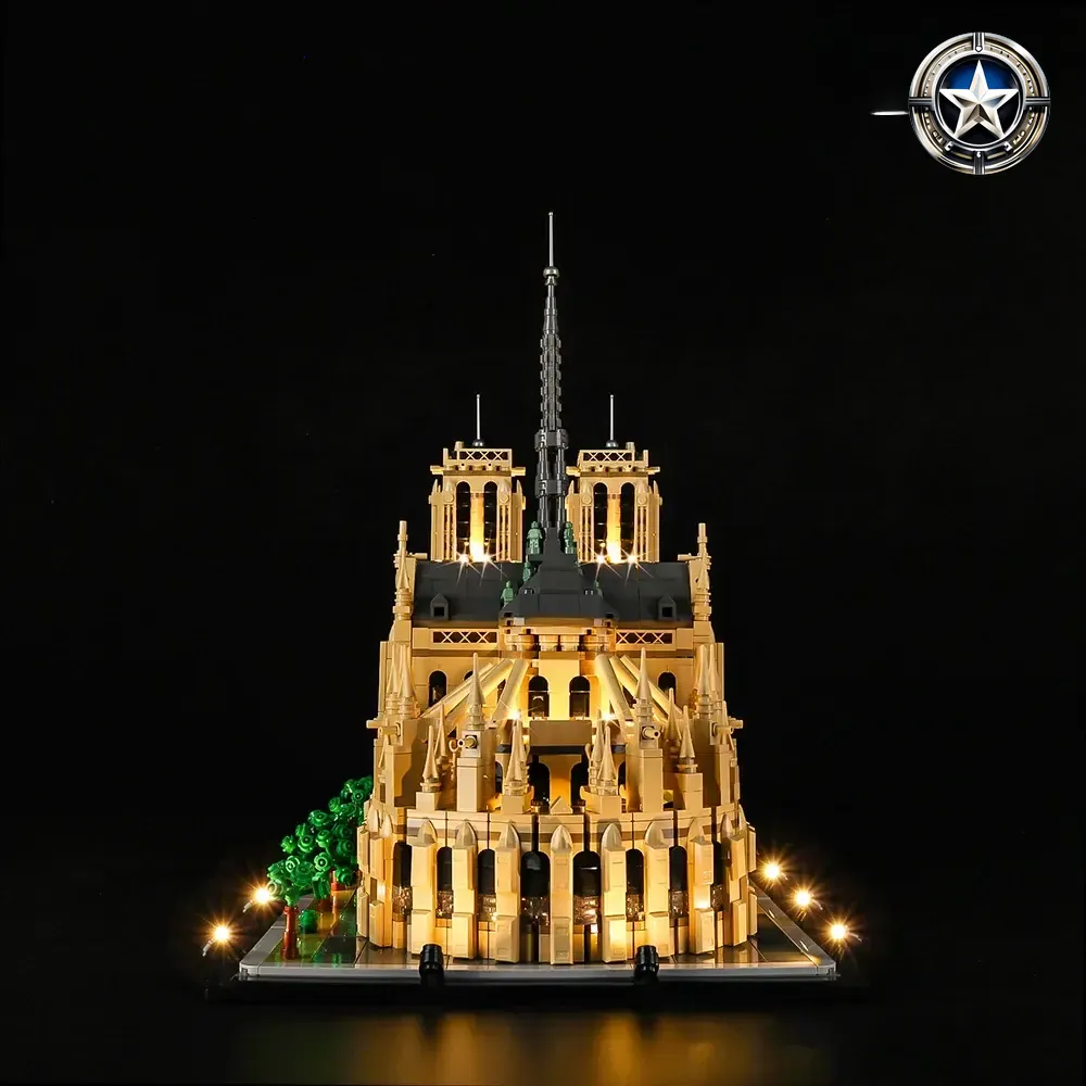 Light Kit for Notre Dame de Paris Building Model Set 21061 Edition Light Kit for Notre Dame de Paris Building Model Set 21061 Edition