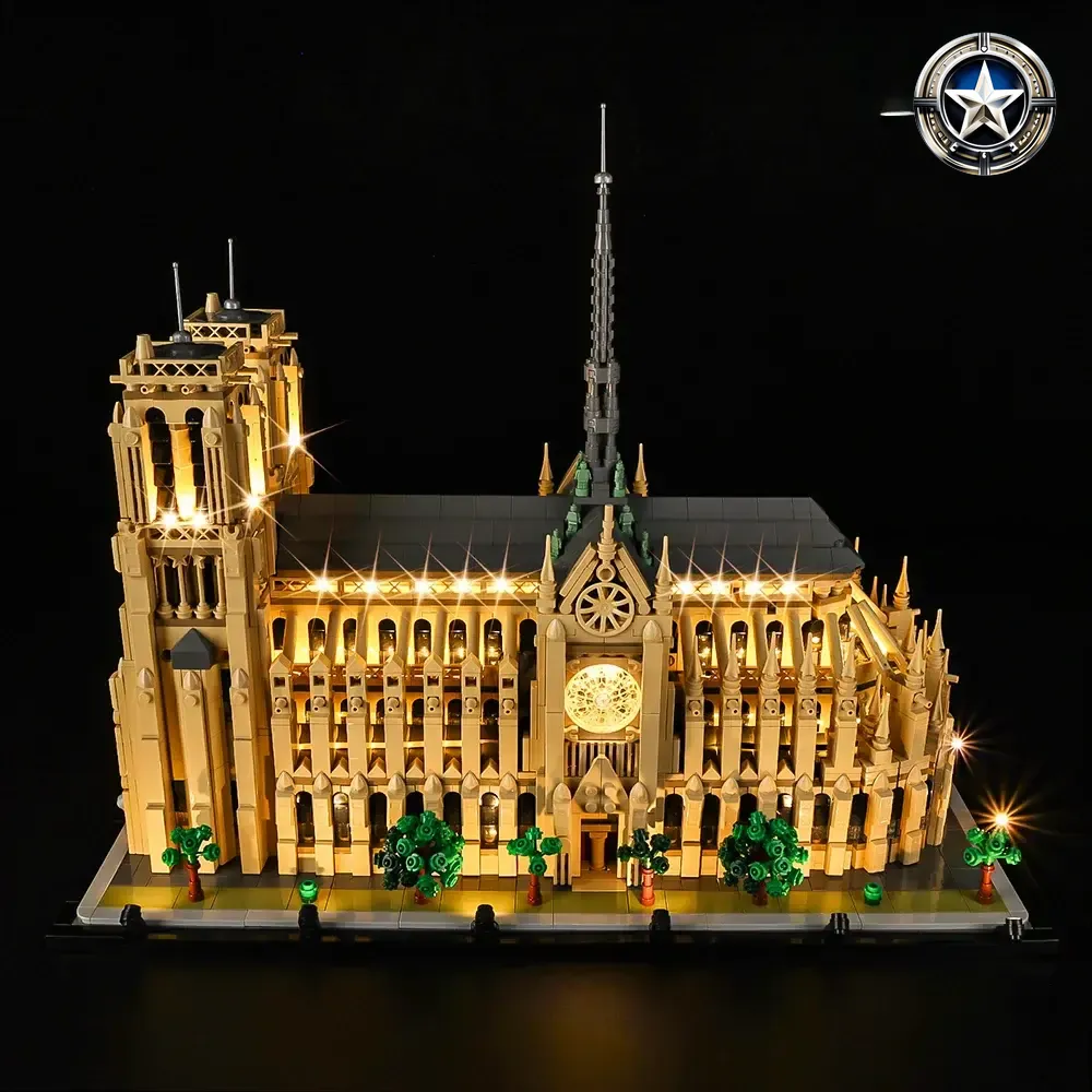 Light Kit for Notre Dame de Paris Building Model Set 21061 Edition Light Kit for Notre Dame de Paris Building Model Set 21061 Edition