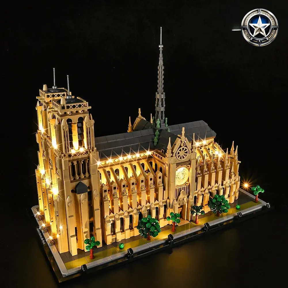 Light Kit for Notre Dame de Paris Building Model Set 21061 Edition Light Kit for Notre Dame de Paris Building Model Set 21061 Edition