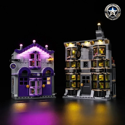 Illuminated Light Kit for Ollivanders Wand Shop and Madam Malkins Wizard Robes Set 76439