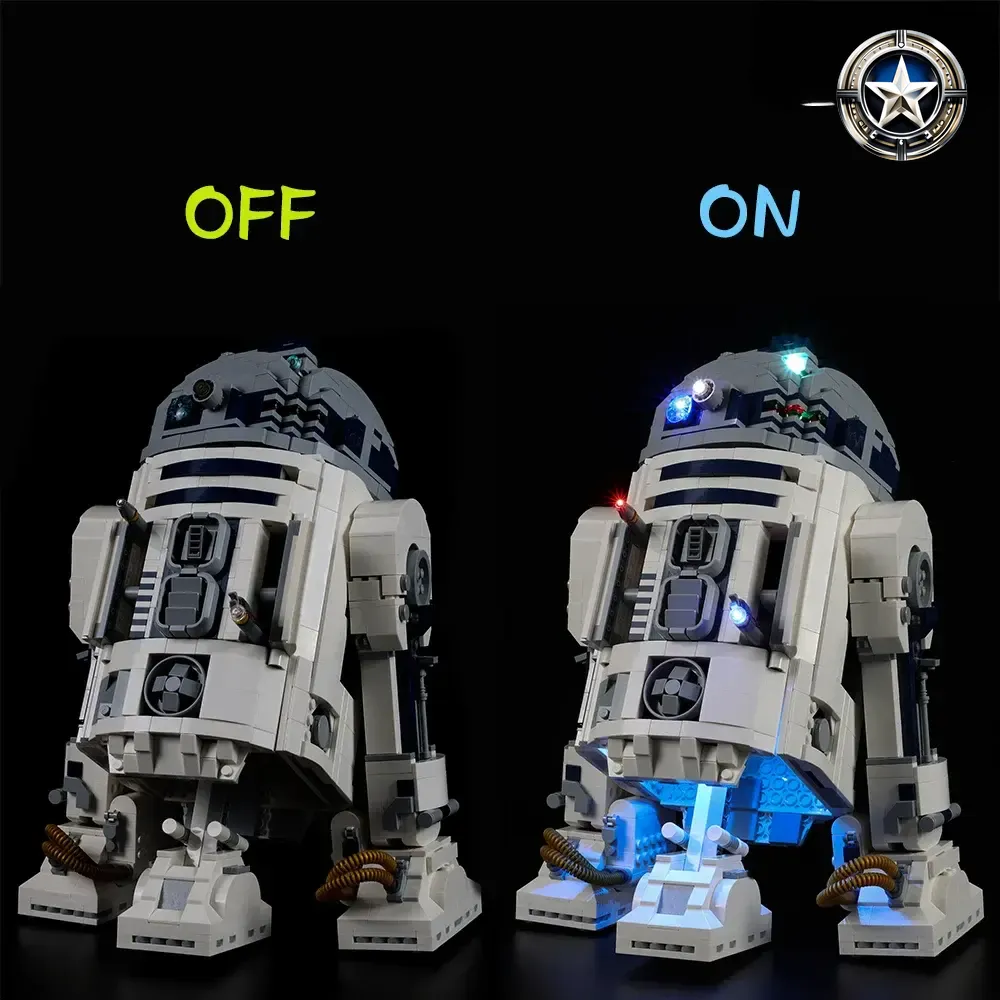 R2 D2 Model Building Set Light Kit Compatible with Lego Star Wars 75308 R2 D2 Model Building Set Light Kit Compatible with Lego Star Wars 75308
