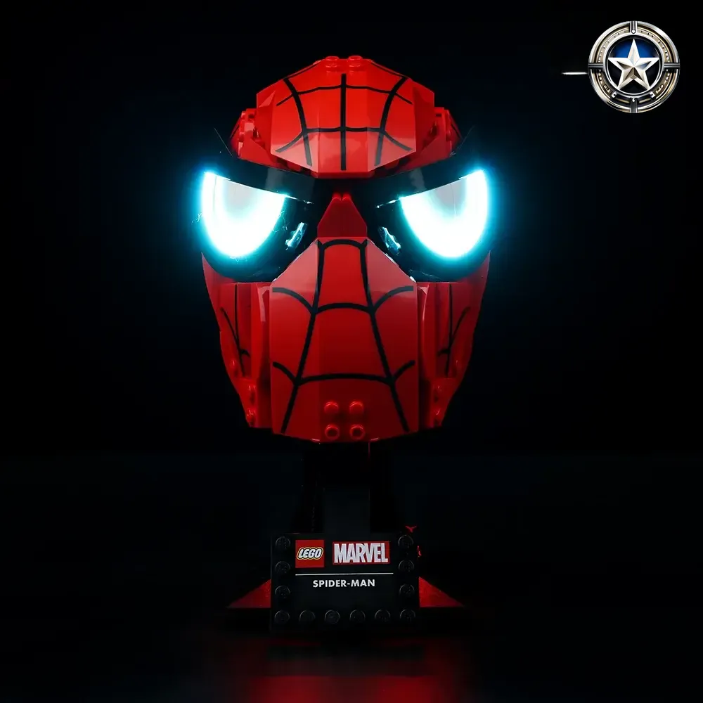 Light Kit for Marvel Spider Man Mask Set 76285 Accessories Quality Light Kit for Marvel Spider Man Mask Set 76285 Accessories Quality