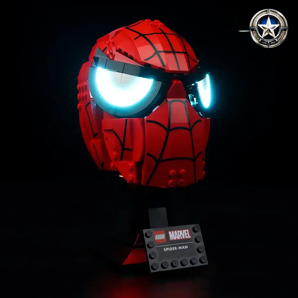 Light Kit for Marvel Spider Man Mask Set 76285 Accessories Quality Light Kit for Marvel Spider Man Mask Set 76285 Accessories Quality
