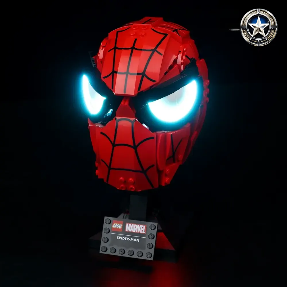 Light Kit for Marvel Spider Man Mask Set 76285 Accessories Quality Light Kit for Marvel Spider Man Mask Set 76285 Accessories Quality