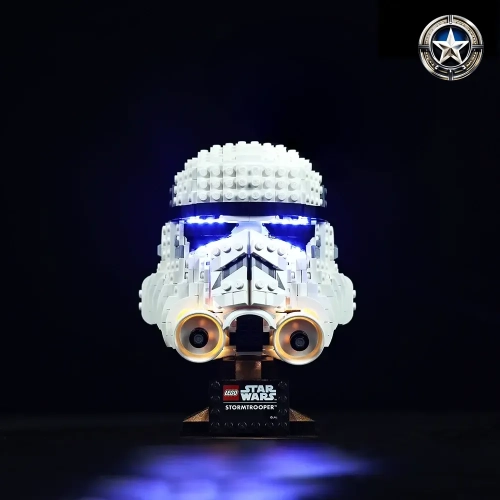 Stormtrooper Helmet Light Kit Compatible with LEGO Set 75276 Enhanced Lighting Accessories