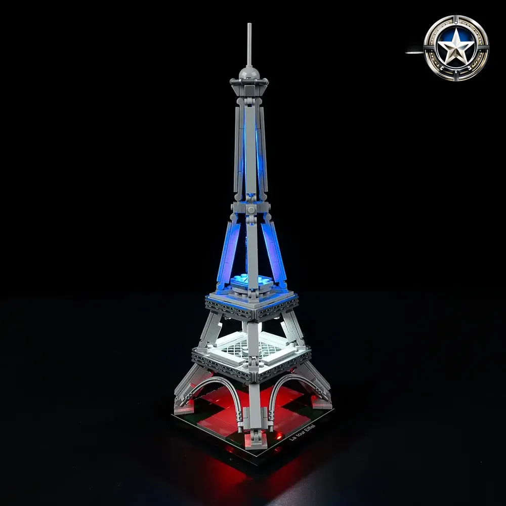 Eiffel Tower Light Kit Compatible with Lego Set 21019 Updated Version Bright Upgrade Eiffel Tower Light Kit Compatible with Lego Set 21019 Updated Version Bright Upgrade