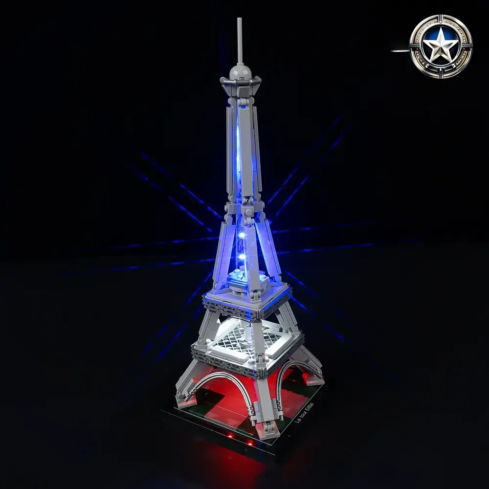 Eiffel Tower Light Kit Compatible with Lego Set 21019 Updated Version Bright Upgrade Eiffel Tower Light Kit Compatible with Lego Set 21019 Updated Version Bright Upgrade