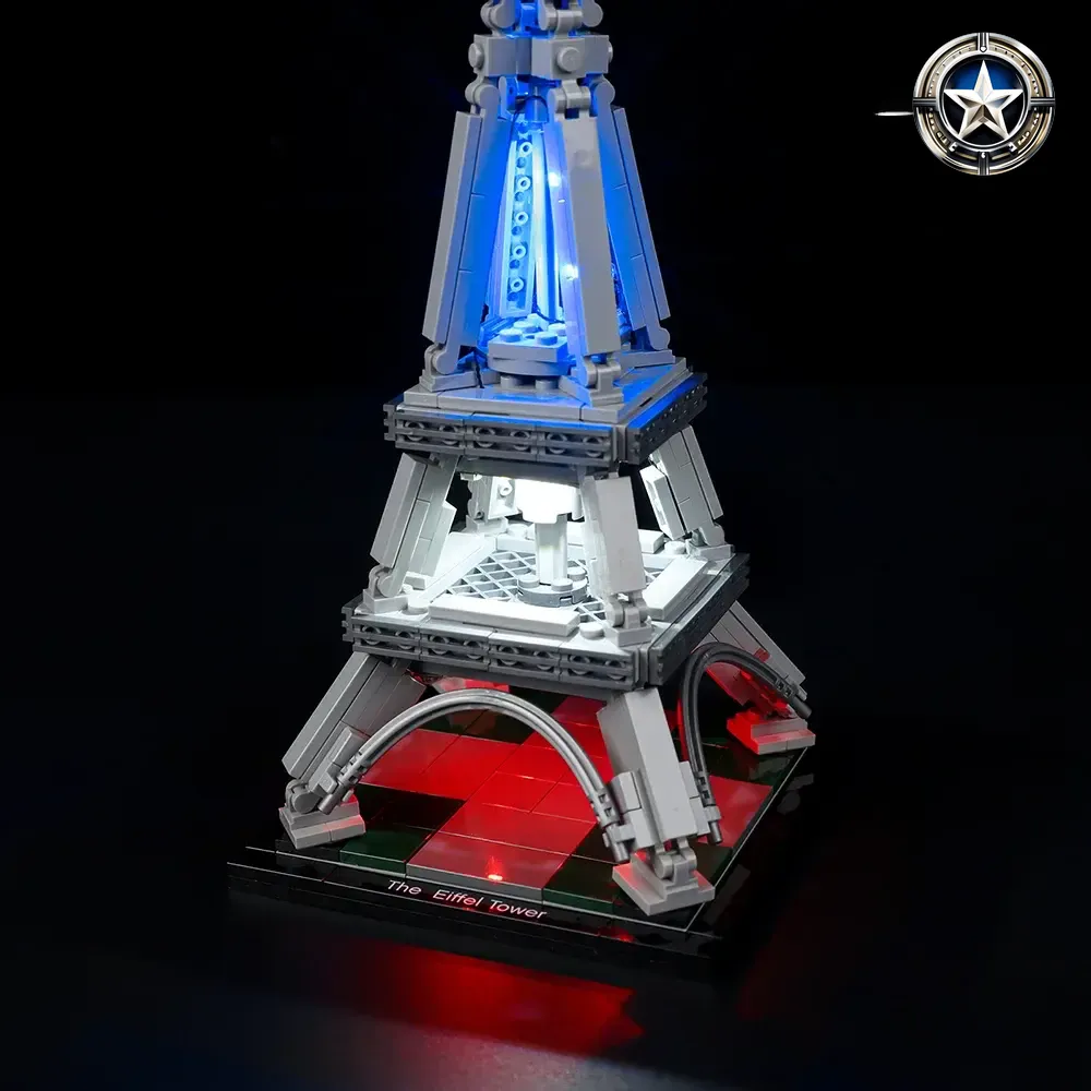 Eiffel Tower Light Kit Compatible with Lego Set 21019 Updated Version Bright Upgrade Eiffel Tower Light Kit Compatible with Lego Set 21019 Updated Version Bright Upgrade