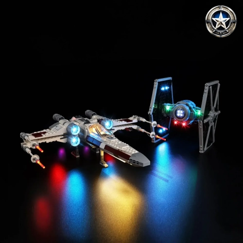 Light Kit for Star Wars TIE Fighter and X Wing Mash Up Model 75393