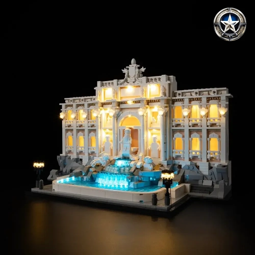 LED Light Kit for Trevi Fountain Model 21062 Decorative Lighting Set for Trevi Fountain