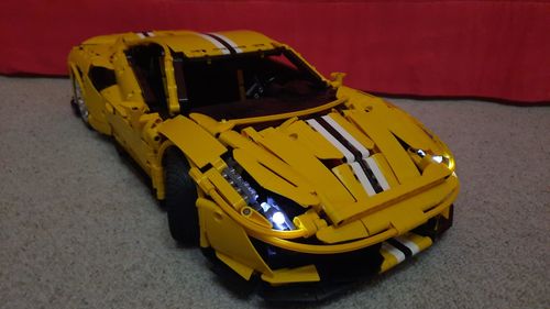 Corsa Yellow Italian Supercar (3187 Pieces) photo review
