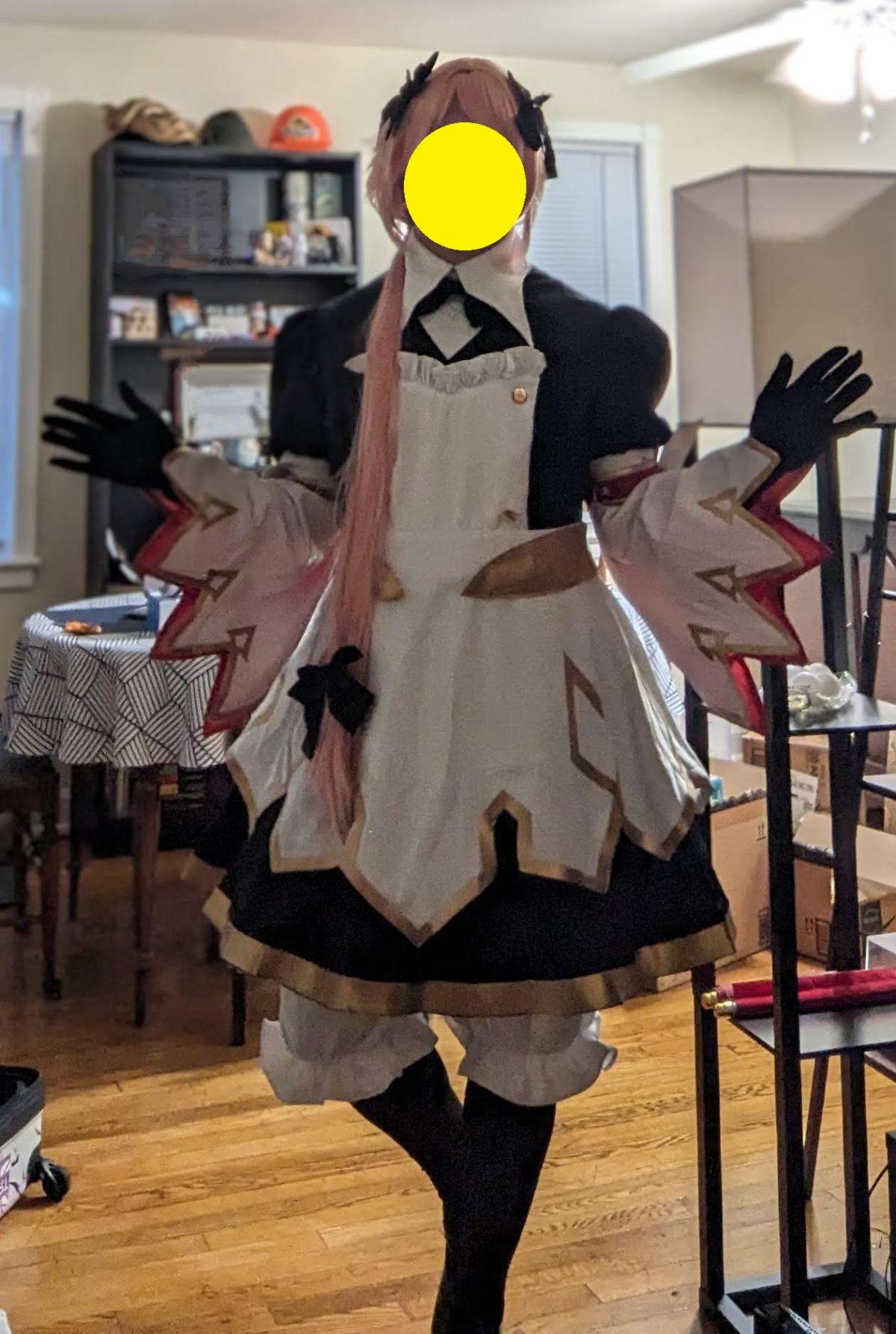 Fate/Grand Order FGO Saber Astolfo Stage 3 Maid Halloween Cosplay Costume photo review