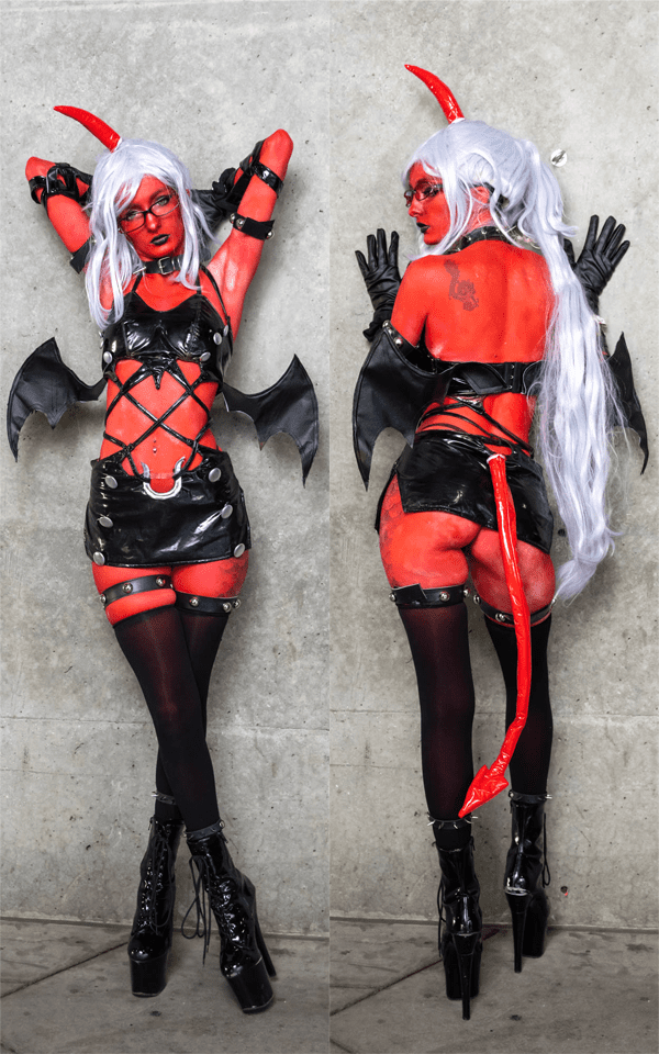 Panty & Stocking with Garterbelt Kneesocks Cosplay Outfit photo review