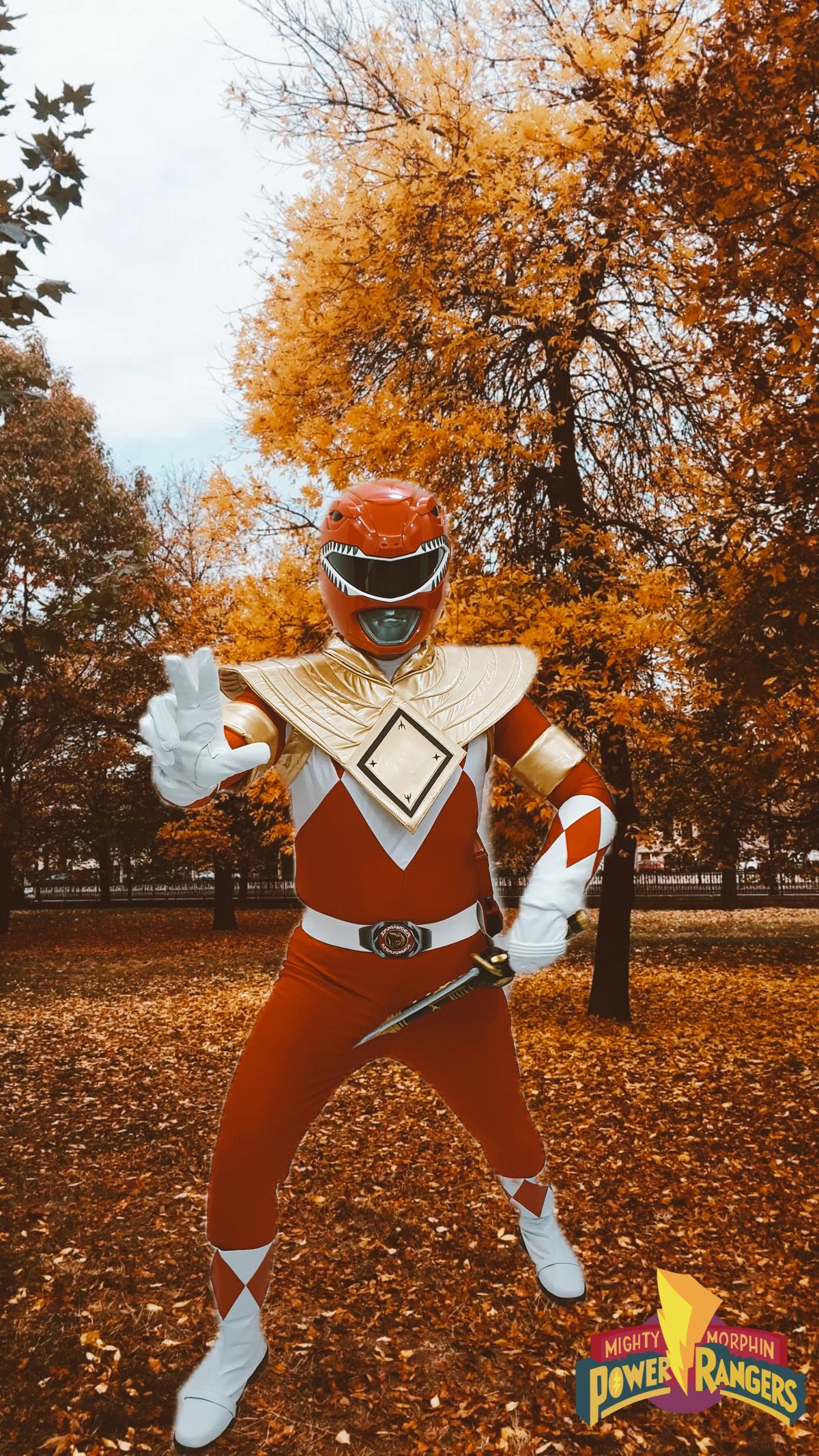 Red Ranger Costume from Mighty Morphin Power Rangers - Cosplay Outfit Excluding Boots photo review
